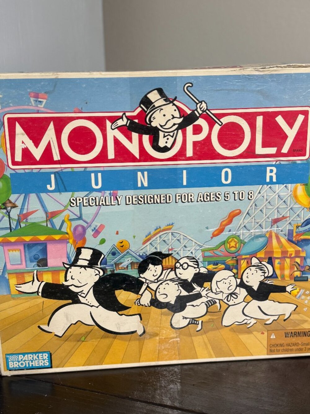 1990 Monopoly Junior Jr. Parker Brothers Complete Board Game Vintage Great Cond